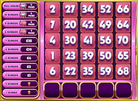 Slingo Piggy Bank screenshot