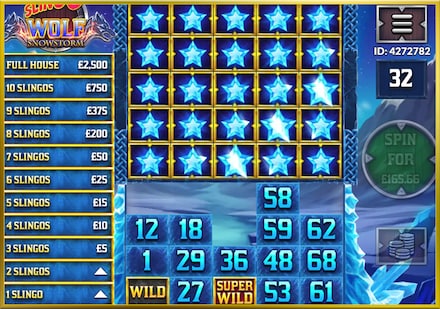 Slingo Wolf Snowstorm screenshot