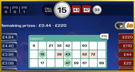 Deal Or No Deal Bingo screenshot