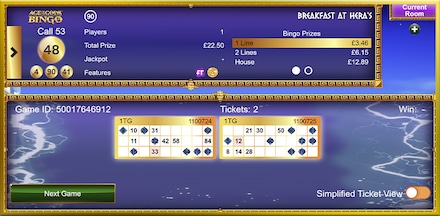 Age of the Gods Bingo screenshot