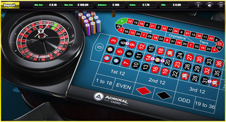 Admiral Casino Roulette screenshot